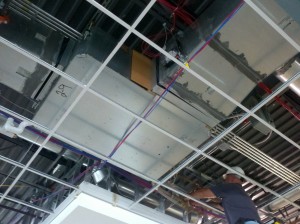 Geauga Mechanical Employee Installing an HVAC System