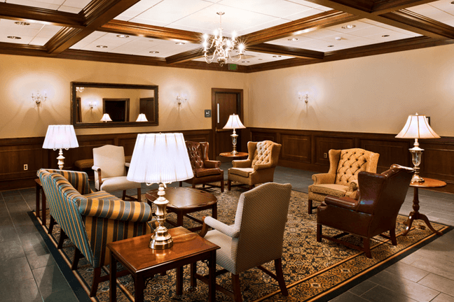Interior of Austin Hall at Lake Erie College