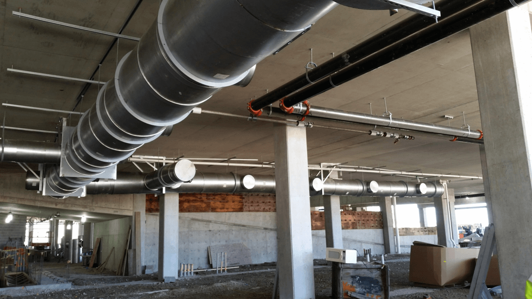 HVAC Kitchen Exhaust Pipes