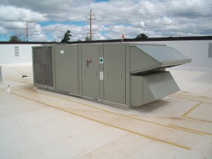 HVAC Equipment on Roof of Municipal Building