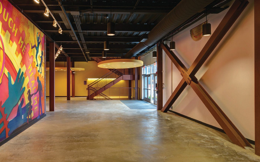 Interior of Near West Theatre