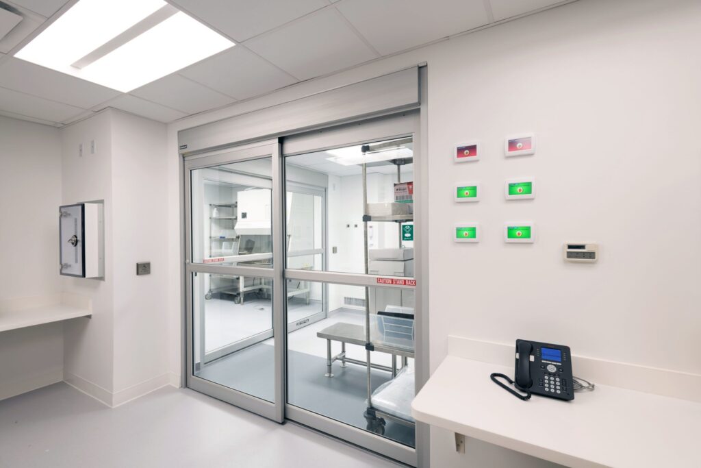 Hospital slider door