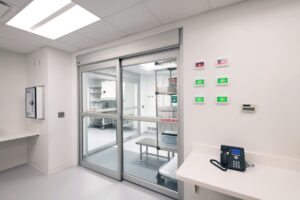Hospital slider door